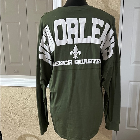 Classic Green New Orleans Long Sleeve Tee - Picture 5 of 8